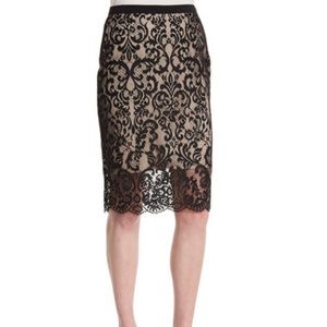 Elie Tahari lace pencil skirt